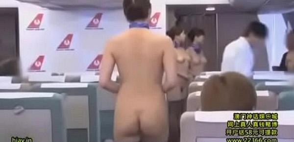  naked flight attendant